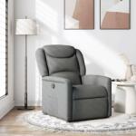 vidaXL Fotoliu rabatabil, gri închis, material textil GartenMobel Dekor (4015597)