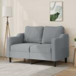 vidaXL Canapea cu 2 locuri, gri deschis, 120 cm, material textil GartenMobel Dekor (359351) Canapea