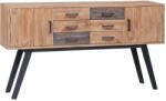 vidaXL Dulap lateral, 110x30x75 cm, lemn masiv de tec GartenMobel Dekor (285314) Comoda