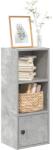 vidaXL Biblioteca, gri beton, 31x24x77 cm, lemn prelucrat GartenMobel Dekor (860331) Biblioteca