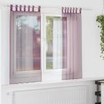vidaXL Perdele Voile cu Bucle 2 buc Violet 140x175 cm GartenMobel Dekor (4102292)