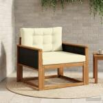 vidaXL Canapea Medie pentru Exterior natural GartenMobel Dekor (3438839) Canapea