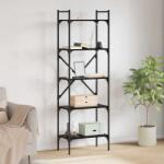 vidaXL Biblioteca Stejar Negru 56 x 32 x 174 cm Lemn compozit GartenMobel Dekor (882148) Biblioteca