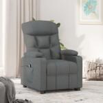 vidaXL Fotoliu rabatabil electric, gri închis, material textil GartenMobel Dekor (3098816)