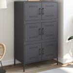vidaXL Dulap înalt, antracit, 68x39x113 cm, otel GartenMobel Dekor (842960) Comoda
