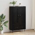 vidaXL Bufet cu sertar Stejar Negru 69, 5 x 31 x 115 cm Lemn compozit GartenMobel Dekor (882570) Comoda