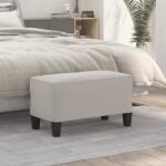 vidaXL Banca, gri deschis, 70x35x41 cm, microfibra GartenMobel Dekor (349446)