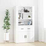 vidaXL Dulap înalt, alb, lemn compozit GartenMobel Dekor (3185375) Comoda