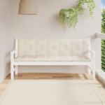 vidaXL Perne banca de gradina 2 buc. , alb crem, tesatura oxford GartenMobel Dekor (361718)