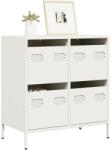 vidaXL Dulap, alb, 68x39x73, 5 cm, otel laminat la rece GartenMobel Dekor (851261) Comoda