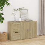 vidaXL Servanta, stejar sonoma, 100x33x59, 5 cm, lemn compozit GartenMobel Dekor (820999) Comoda