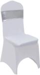 vidaXL Funda de scaun elastica, 25 buc, catarama cu diamante, argintiu GartenMobel Dekor (133580)