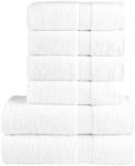 vidaXL Set de prosoape premium SOLUND, 6 piese, alb, 600 g/m2 GartenMobel Dekor (137553) Prosop
