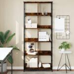 vidaXL Biblioteca, stejar fumuriu, 78, 5x33x188, 5 cm, lemn prelucrat GartenMobel Dekor (835261) Biblioteca
