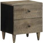 vidaXL Noptiera gri deschis 40x33x46 cm lemn masiv de mango GartenMobel Dekor (4017790)