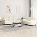 vidaXL Set canapea 2 piese, crem, catifea GartenMobel Dekor (3202022) Canapea