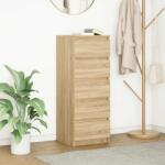 vidaXL Bufeta cu sertare Stejar Sonoma 37, 5x35x99 cm Lemn prelucrat GartenMobel Dekor (861762) Comoda