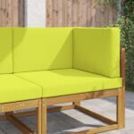 vidaXL Perna pentru canapea de exterior 3 pcs Verde Poliester GartenMobel Dekor (900868)