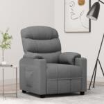 vidaXL Fotoliu rabatabil, gri deschis, material textil GartenMobel Dekor (348070)