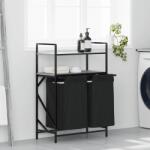 vidaXL Cos de rufe 2 compartimente cu rafturi sonoma gri GartenMobel Dekor (859088)