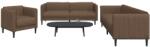 vidaXL Set de canapele, 3 piese, maro, textil GartenMobel Dekor (3209237) Canapea