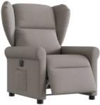 vidaXL Fotoliu rabatabil electric, gri taupe, material textil GartenMobel Dekor (3303361)