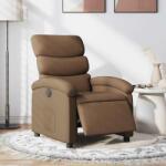 vidaXL Fotoliu rabatabil electric, maro, material textil GartenMobel Dekor (3203958)