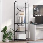 vidaXL Raft pentru carti Stejar negru 60 x 30 x 183 cm Lemn compozit GartenMobel Dekor (879905) Biblioteca