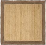 vidaXL Covor din iuta handmade gri 200x200 cm pentru living, interior (42010674) Covor