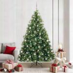 vidaXL Brad de Craciun artificial cu 300 LED Verde 210 cm PE si PVC GartenMobel Dekor (3397798)