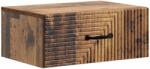 vidaXL Noptiera suspendata cu sertar, finisaj lemn vechi, 49 x 34, 5 x 20 cm (898631)