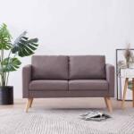 vidaXL Canapea cu 2 locuri, gri taupe, material textil GartenMobel Dekor (281365) Canapea
