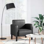 vidaXL Canapea scaun cu cotiere negru 54 cm piele artificiala GartenMobel Dekor (4100529)