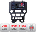 Edotec Navigatie Android Ford Mustang 2015-2020 QLED 2K, 16GB RAM, 512GB (KIT-mustang+EDT-E809-2K)