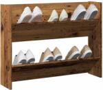 vidaXL Pantofar de perete, lemn vechi, 80x18x60 cm, lemn prelucrat GartenMobel Dekor (856542) Pantofar
