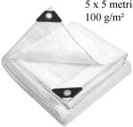 GWD Prelata ranforsata 5x5 m 100g/mp, impermeabila, protectie UV+ si inghet, inele otel 12 mm, PE doua straturi (10.100.55)