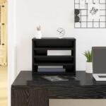 vidaXL Organizator Birou Stejar Negru 36 x 26 x 29.5 cm Lemn compozit GartenMobel Dekor (869203)