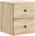 vidaXL Noptiera suspendata stejar sonoma cu 2 sertare, 34, 5 x 33 x 40 cm (899149)