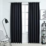 vidaXL Draperii opace cu carlige, 2 buc. , antracit, 140 x 175 cm GartenMobel Dekor (134422)