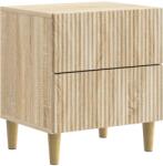 vidaXL Noptiera stejar sonoma cu 2 sertare, 43 x 34, 5 x 48 cm, lemn prelucrat (894529)
