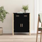 vidaXL Servanta, negru, 62x38x75 cm, lemn prelucrat GartenMobel Dekor (345676) Comoda
