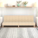 vidaXL Canapea extensibila cu 2 locuri, crem, material textil GartenMobel Dekor (375757) Canapea