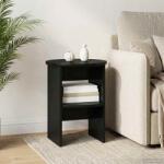 vidaXL Dulap lateral Negru Ø40 x 50 cm Lemn prelucrat GartenMobel Dekor (899818) Comoda