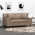 vidaXL Perne decorative, 2 buc. , cappuccino, 40x40 cm, piele ecologica GartenMobel Dekor (349484)