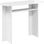 vidaXL Masa de consola Alb foarte lucios 100 x 39, 5 x 75 cm GartenMobel Dekor (8001162)