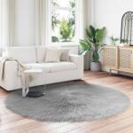 vidaXL Covor din Lana Faux Tafalla Gri Ø 160 cm Poliester GartenMobel Dekor (42021538) Covor