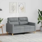 vidaXL Canapea cu 2 locuri, gri deschis, 120 cm, material textil GartenMobel Dekor (359227) Canapea