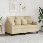 vidaXL Canapea cu 2 locuri, crem, 120 cm, material textil GartenMobel Dekor (359261) Canapea
