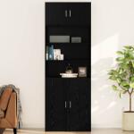 vidaXL Dulap de perete Stejar negru 80 x 42.5 x 40 cm Lemn compozit GartenMobel Dekor (879655) Comoda