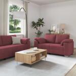 vidaXL Canapea 3 pcs Rosu Vant 219 x 80 x 82 cm Material textil din in GartenMobel Dekor (3324661) Canapea